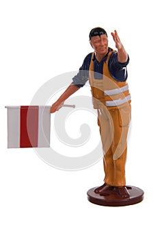 Miniature of construction worker