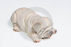Miniature depicting an English Bulldog