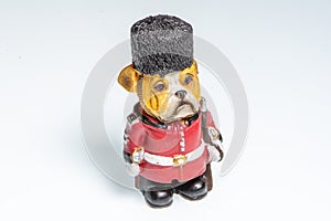 Miniature depicting an English Bulldog