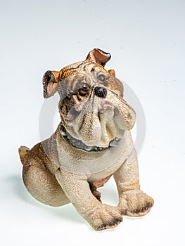 Miniature depicting an English Bulldog