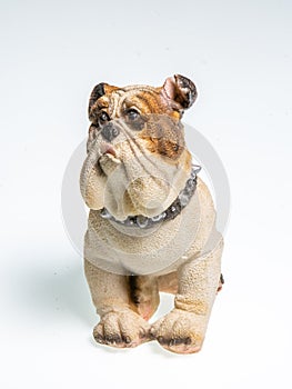 Miniature depicting an English Bulldog