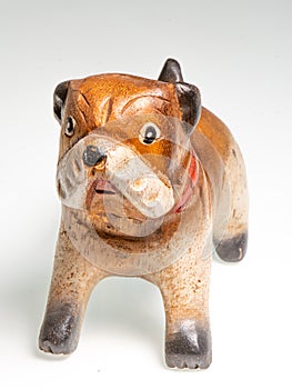 Miniature depicting an English Bulldog