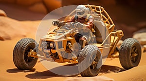 Miniature Dune-buggy Toy Vehicle Inspired By Johnny Quest