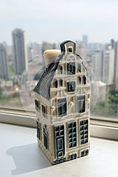 Miniature Dutch canal house