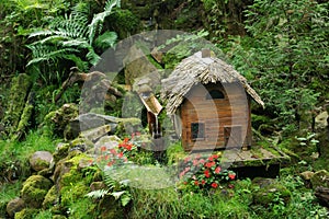 Miniature fairy tale cabin