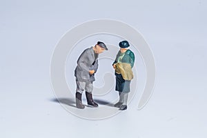 Miniature figure concept of business Man