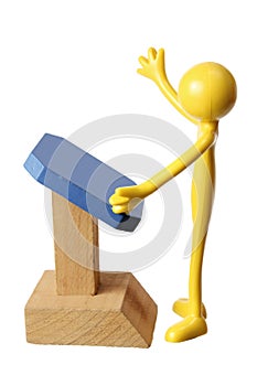 Miniature Figure on Rostrum