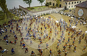 Miniature figurenes battle