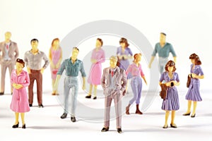 Miniature figures of human