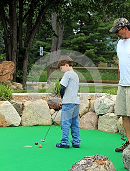 Miniature Golf Family