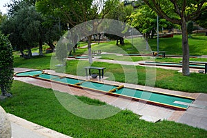 Miniature golf in Lardos, Rhodes Island, South Aegean region, Greece