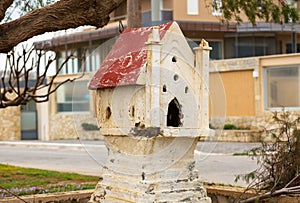 Miniature of the greek church in Maleme town on Crete