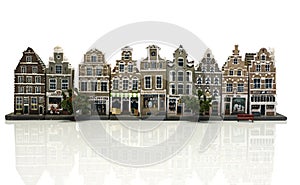 Miniature houses as in old Amsterdam