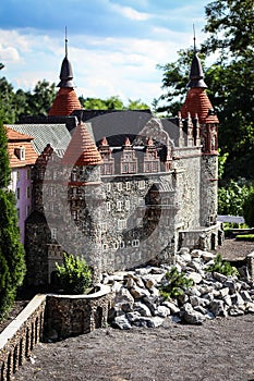 Miniature medieval castle