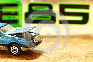 Miniature model car toy.