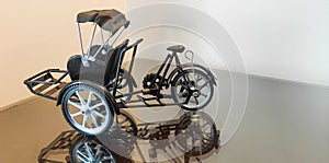 The miniature model of Cycle rickshaw