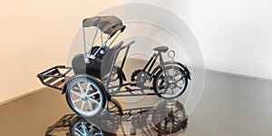 The miniature model of Cycle rickshaw