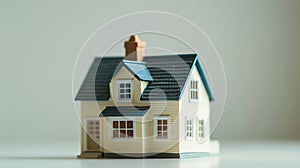 The miniature model house. AI generated