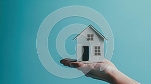 The miniature model house. AI generated