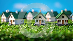 The Miniature Model Houses. AI generated