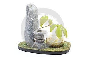 Miniature model of the Japanese style garden