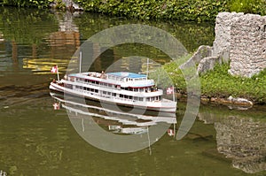 Miniature model (ship) in mini park