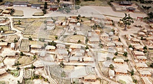 Miniature model of village