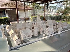 The miniature model of Wat Maha That, Ayutthaya