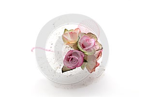 Miniature pink roses bouquet