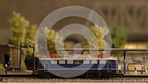 Miniature railway carriage.
