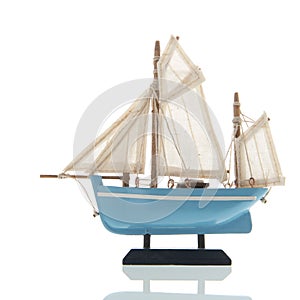 Miniature sail boat