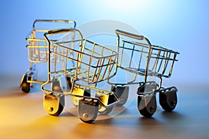 Miniature Shopping Trolleys