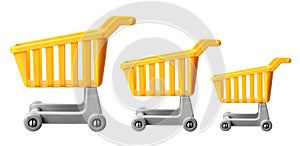 Miniature Shopping Trolleys