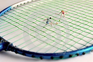 Miniature Tennis Player