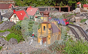 Miniature train model