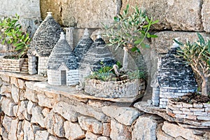 Miniature of trulli in Alberobello