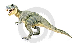 Miniature of tyrannosaurus-rex on white background