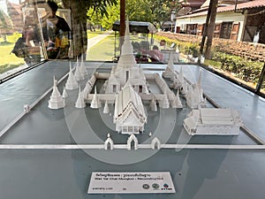 A miniature of Wat Yai Chai Mongkol, Ayutthaya, Thailand