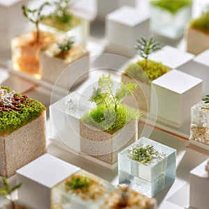 Miniature AI-Generated Gardens