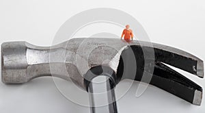 Miniature of a worker with hammer