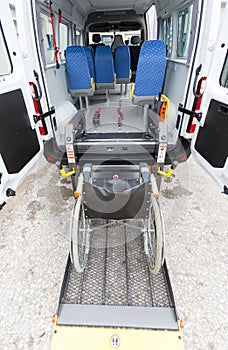 Minibus physically disabled photo