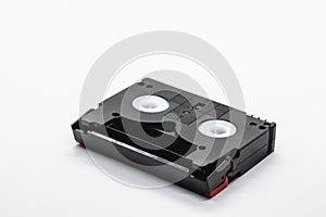 MiniDV video tape on white background photo