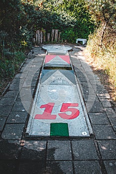 The minigolf in Domburg hidden in the dunes, The Netherlands