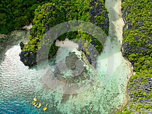 Miniloc Island in El Nido, Philippines.