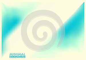 Minimal abstract background with diagonal stripe and blurred turquoise triangles
