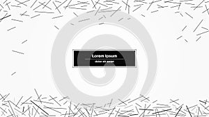 Minimal abstract background. Random chaotic lines abstract geometric pattern