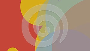 Minimal abstract circles background pattern art