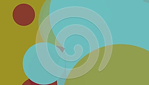 Minimal abstract circles background pattern art