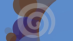 Minimal abstract circles background pattern art
