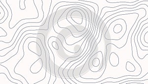Minimal Abstract Topographic Line Pattern Background